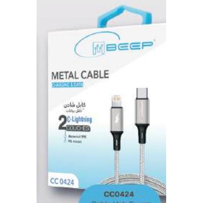 Câble Métal USB-C vers Lightning 5 fils