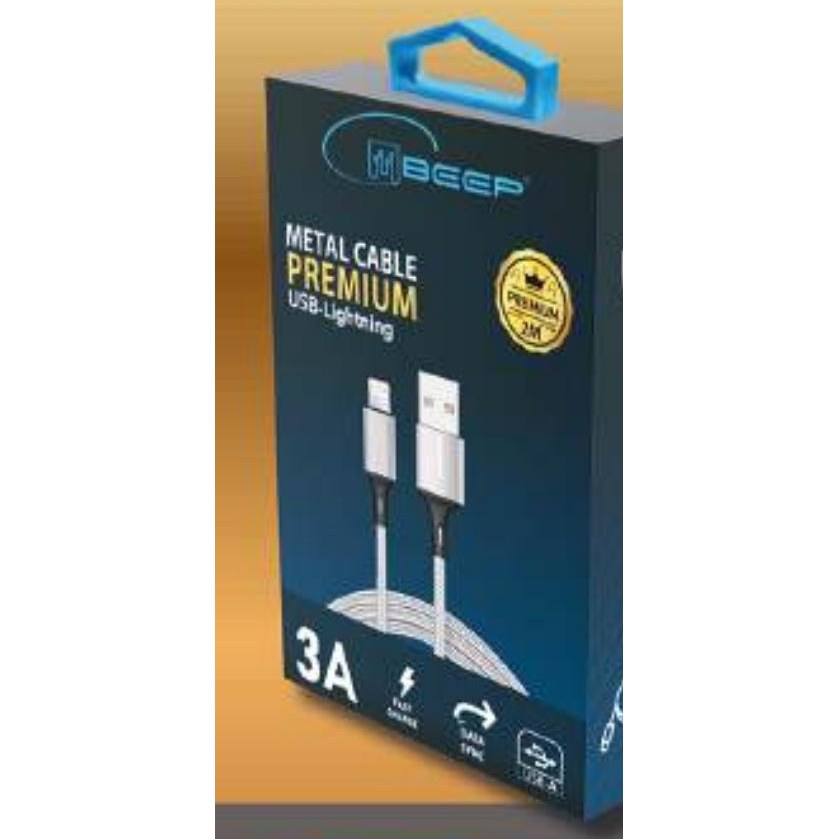 Câble Métal Premium 2m USB-A vers Lightning