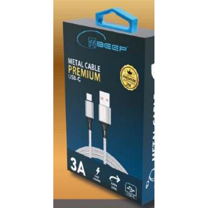 Câble Métal Premium 2m USB-A vers USB-C